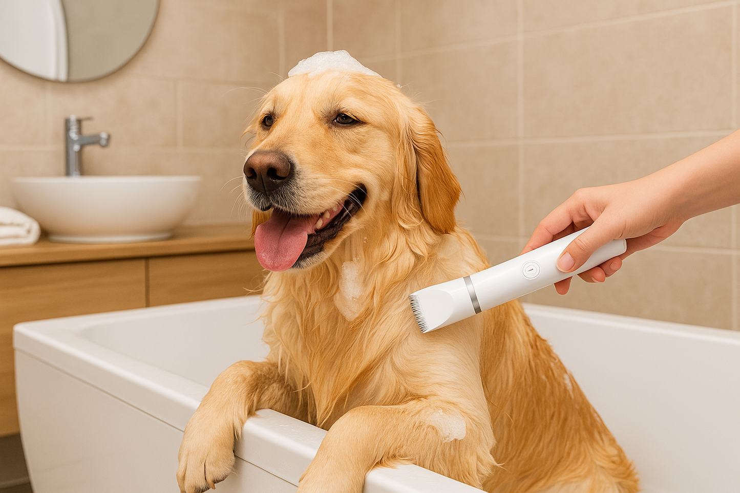 All-in-One Pet Grooming Set with Multiple Attachments